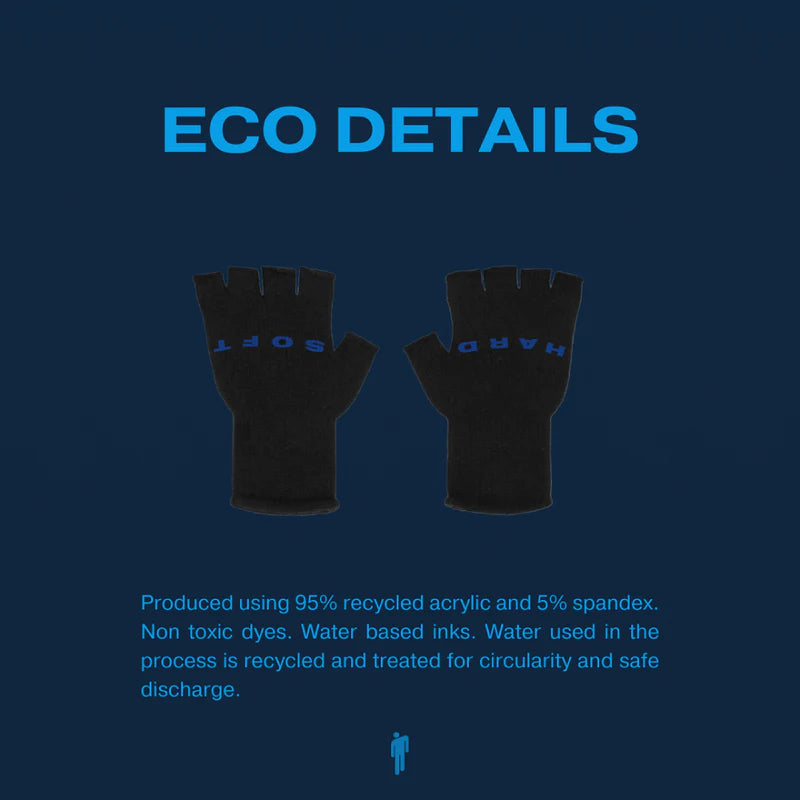 HIT ME HARD AND SOFT FINGERLESS GLOVES