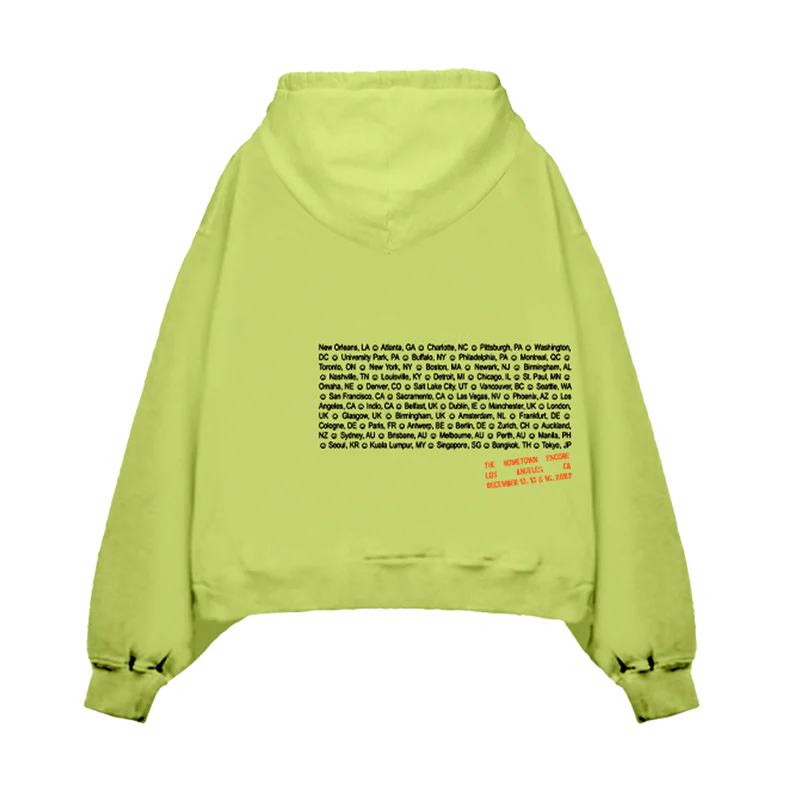 Homecoming Stamped Lime Hoodie