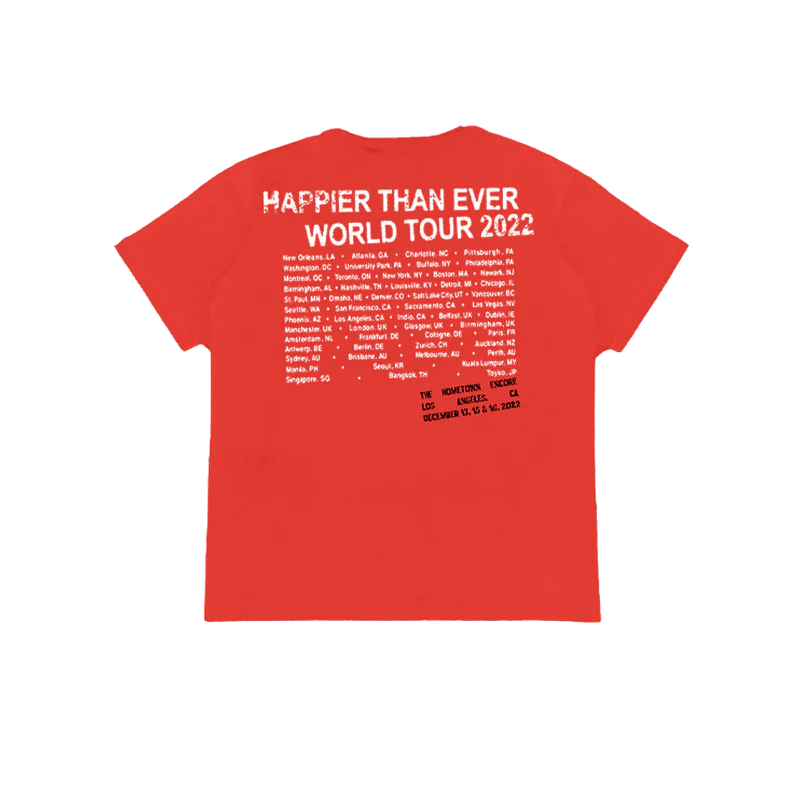 Homecoming Stamped Red Tour T-Shirt