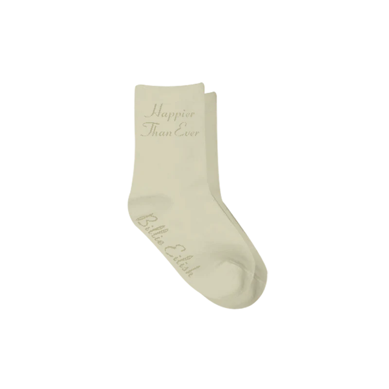Happier Than Ever Organic Youth Socks