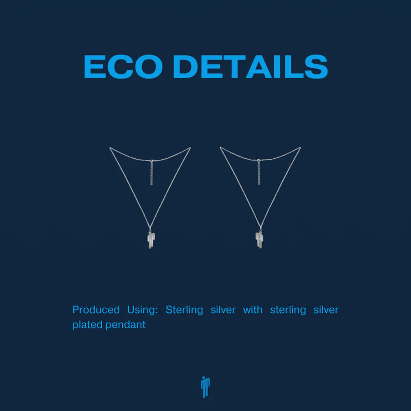 BLOHSH SILVER FRIENDSHIP NECKLACE 2 PACK