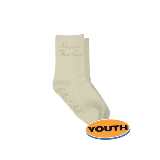 Happier Than Ever Organic Youth Socks