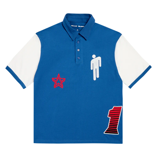 Blohsh Racer 1 Blue Polo Shirt