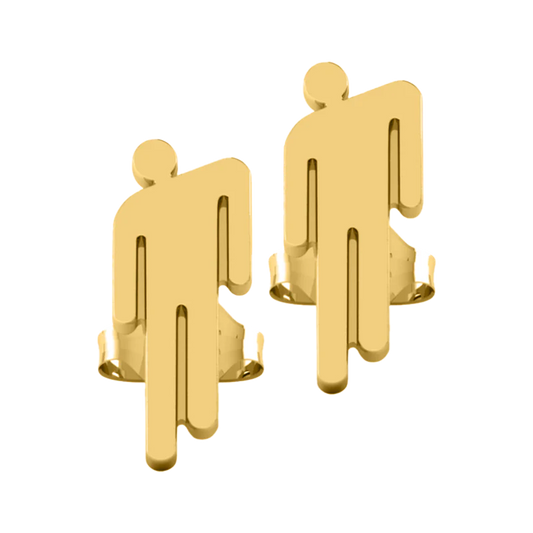 Gold Blohsh Mini Stud Earrings